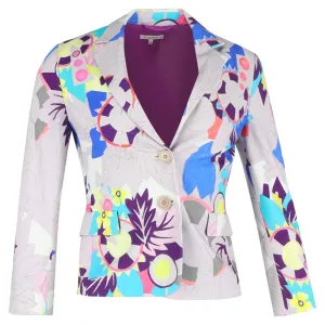 Etro Printed Blazer in Multicolor Cotton