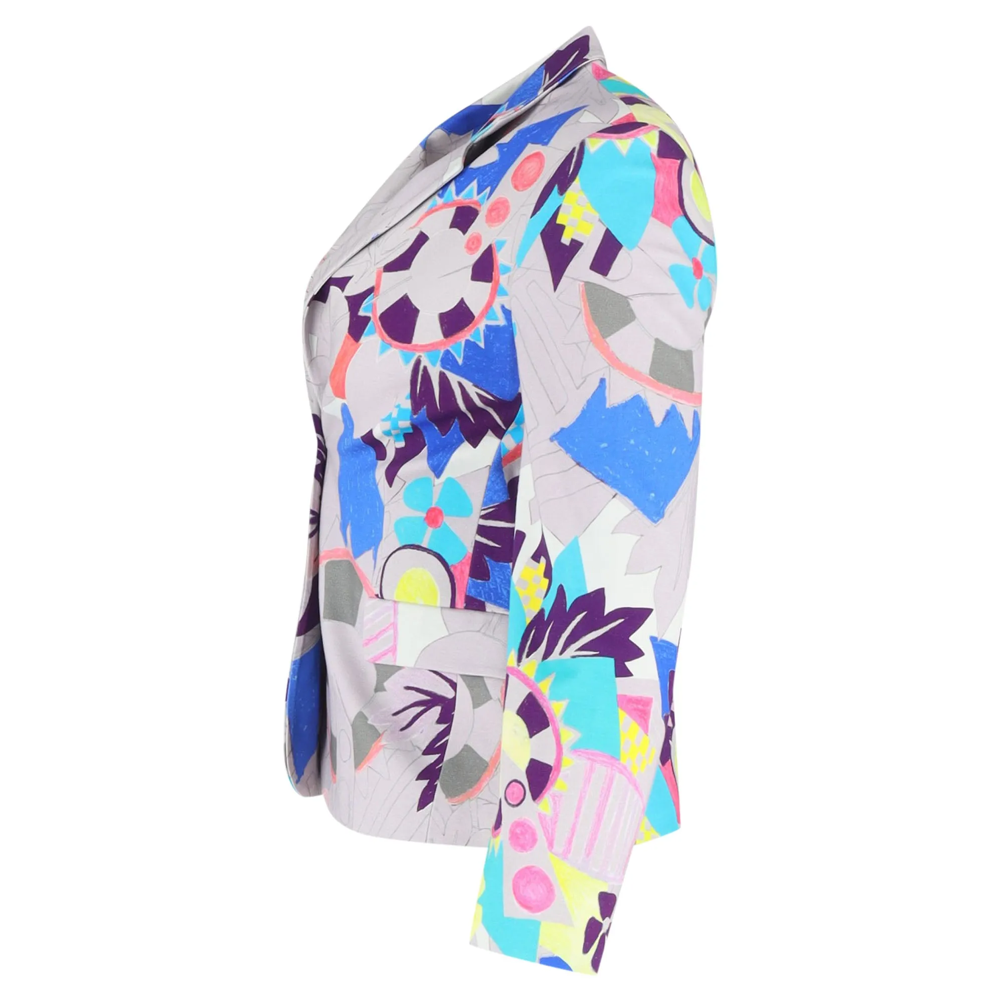 Etro Printed Blazer in Multicolor Cotton