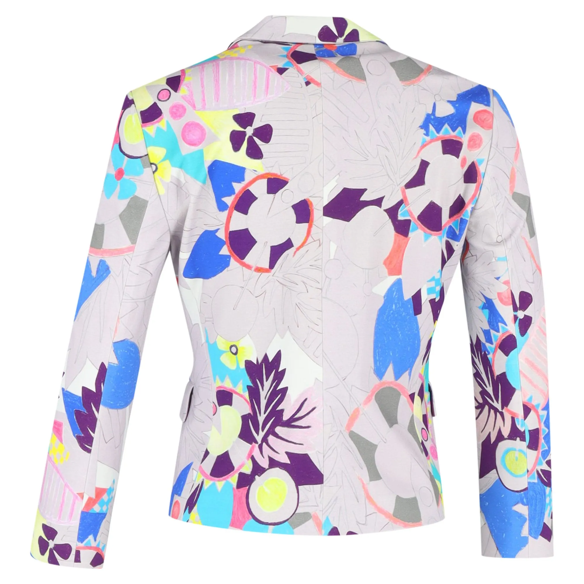 Etro Printed Blazer in Multicolor Cotton