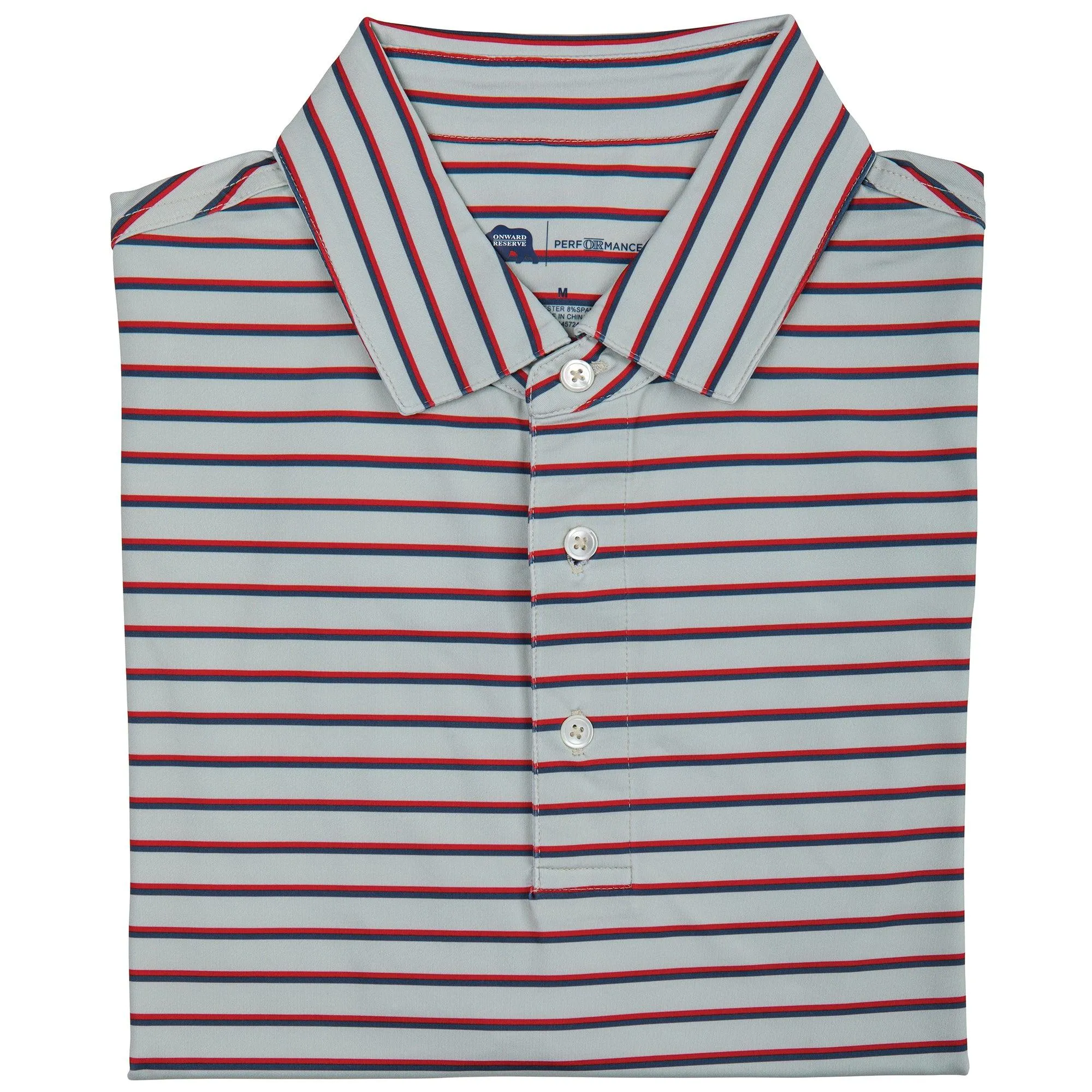 Fairway Stripe Performance Polo