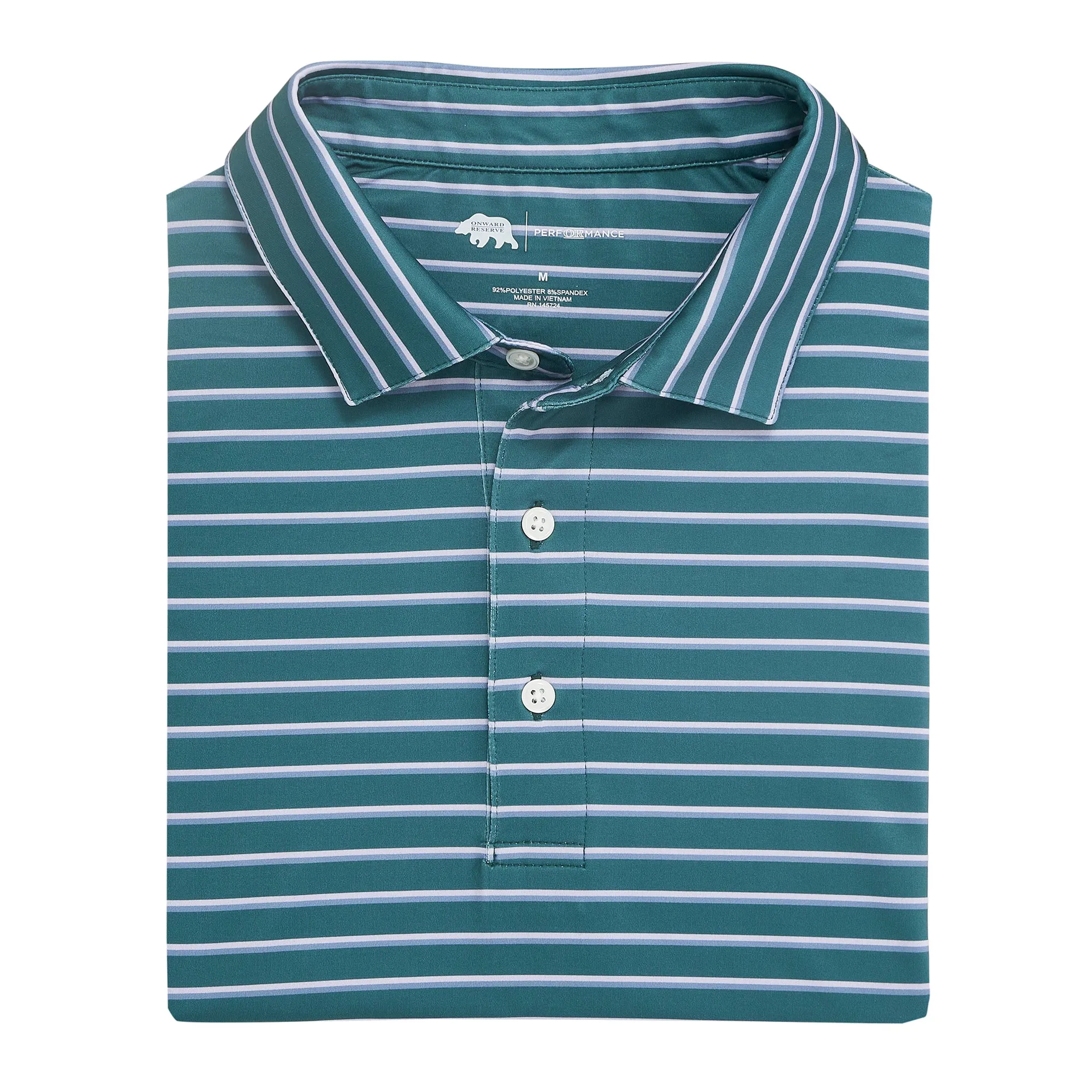 Fairway Stripe Performance Polo
