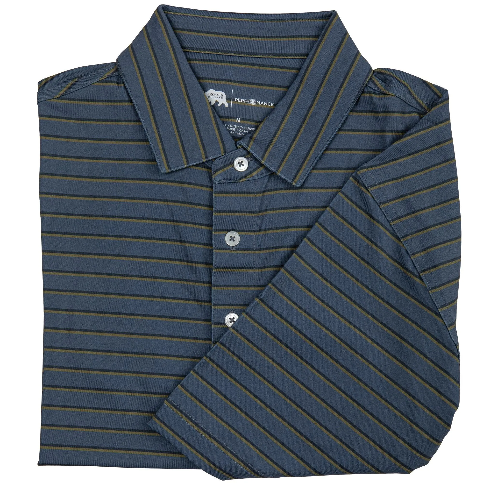 Fairway Stripe Performance Polo