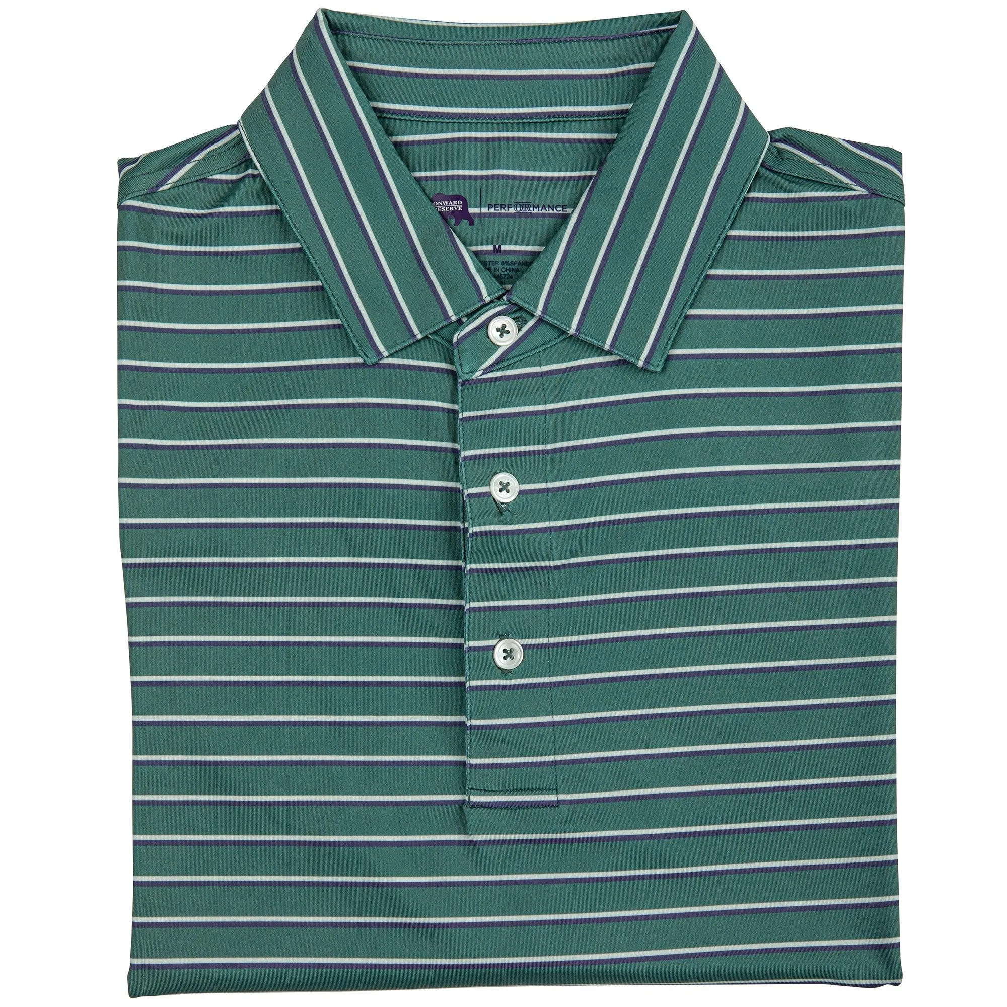 Fairway Stripe Performance Polo