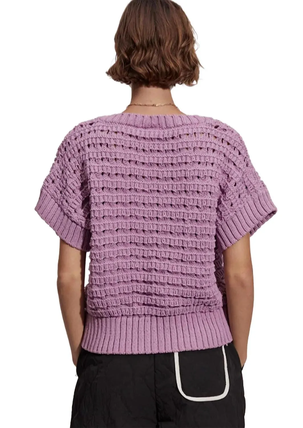 Fillmore Knit Sweater In Smoky Grape