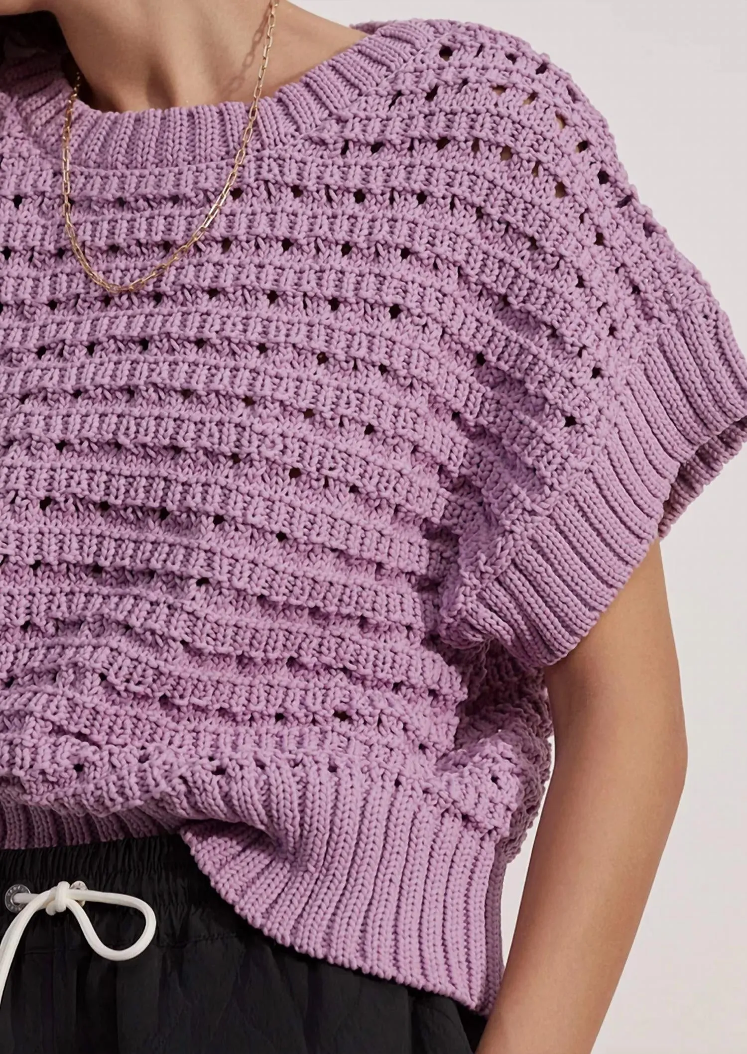 Fillmore Knit Sweater In Smoky Grape