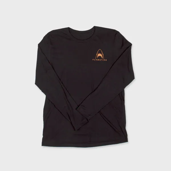 Flomotion Jaws 2.0 Longsleeve Mens T Shirt - Black