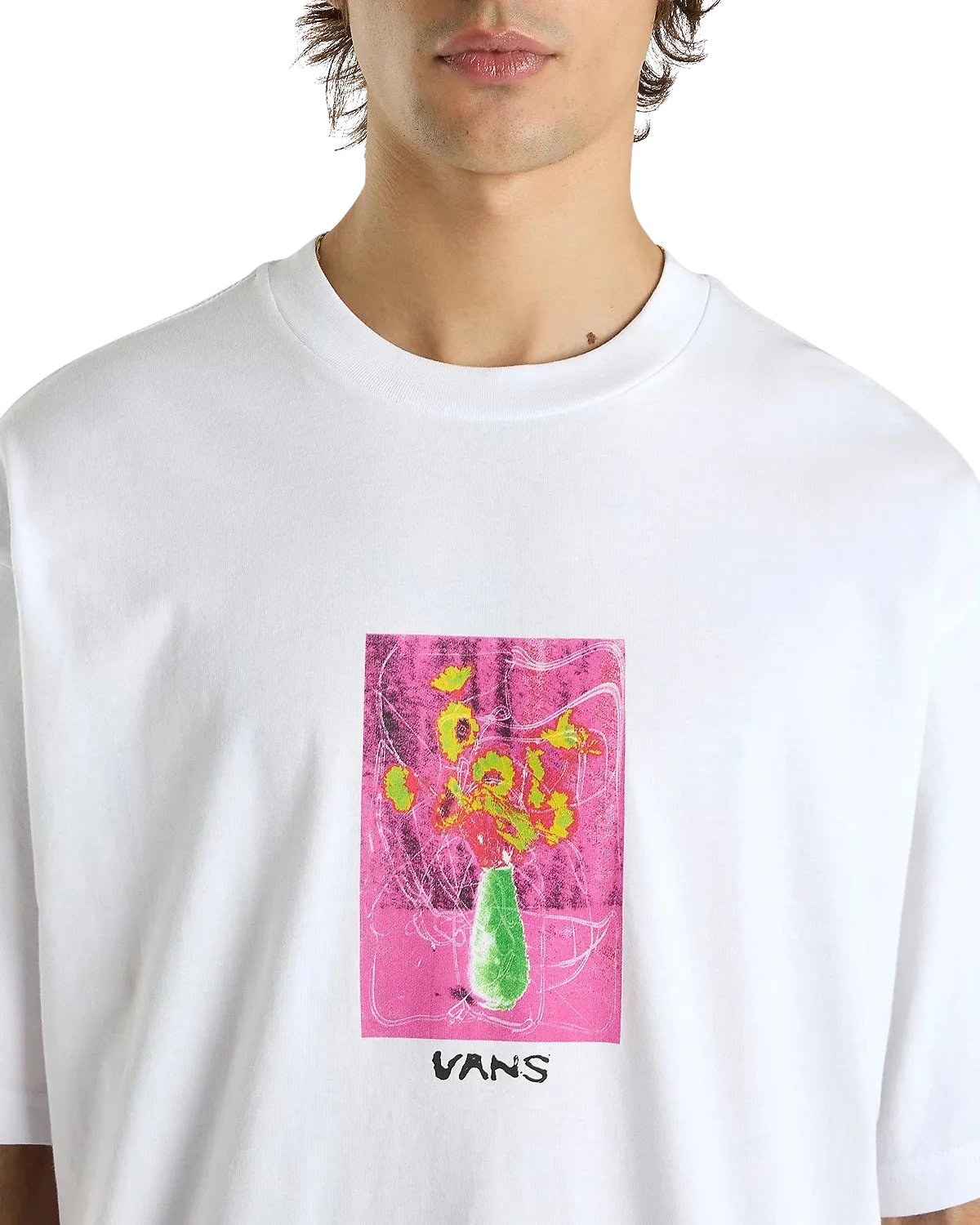 Floral Decor T-Shirt in White