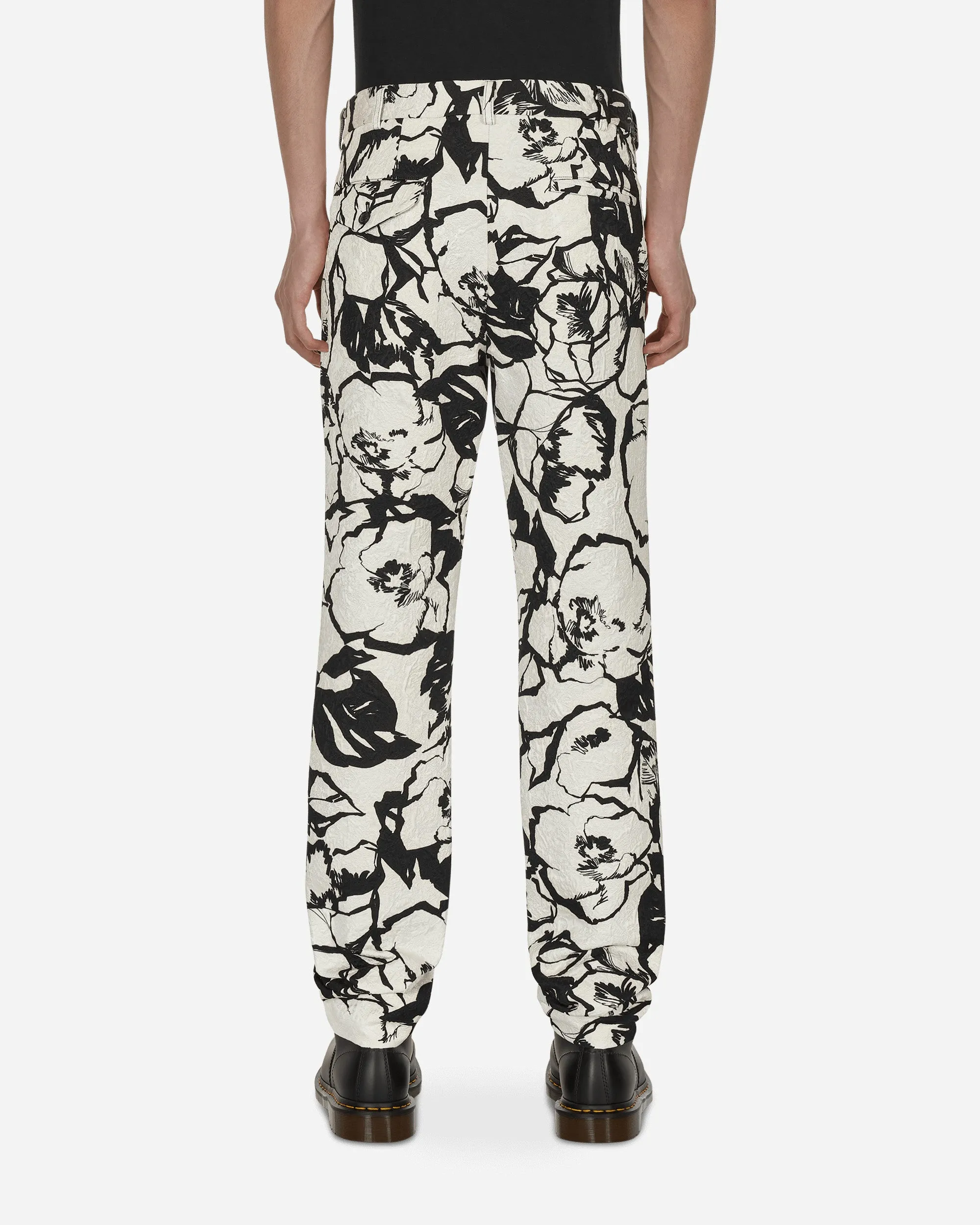 Floral Trousers White