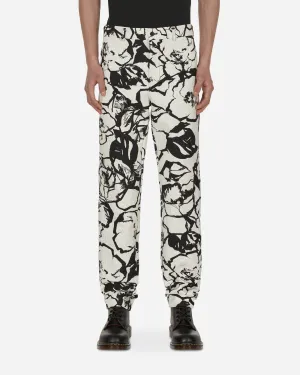 Floral Trousers White