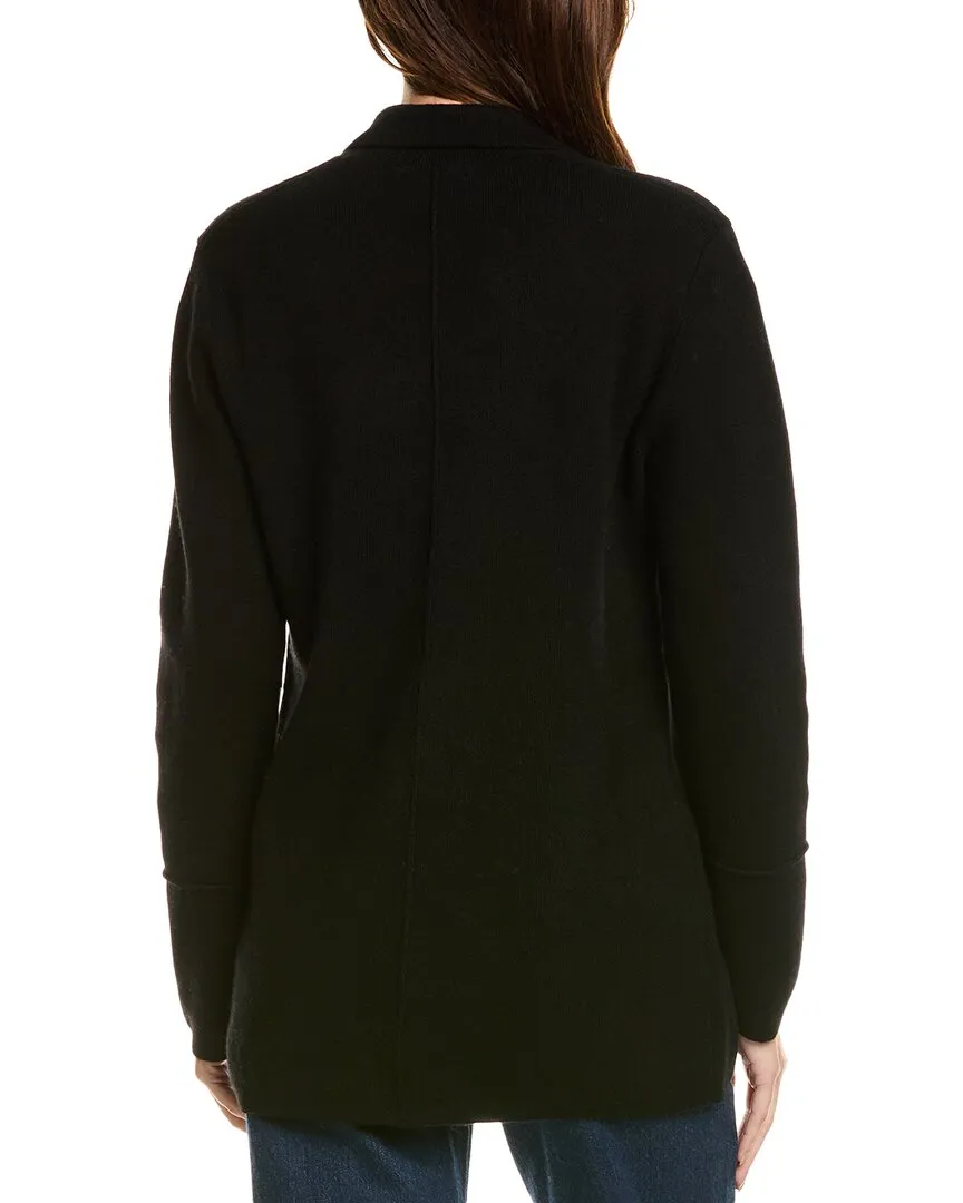 Forte Cashmere Double Knit Wool & Cashmere-Blend Blazer