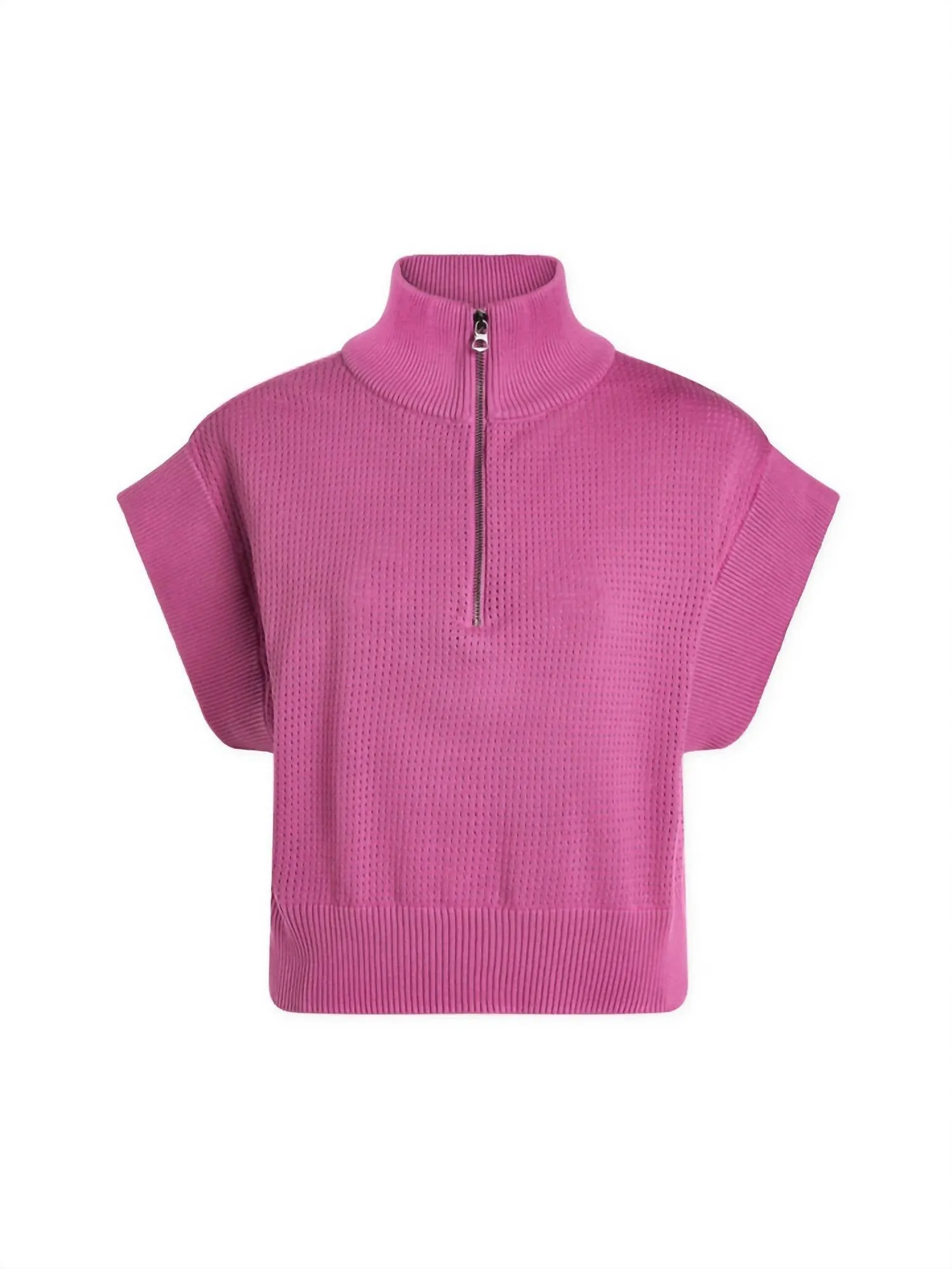 Fulton Cropped Knit Top In Meadow Mauve