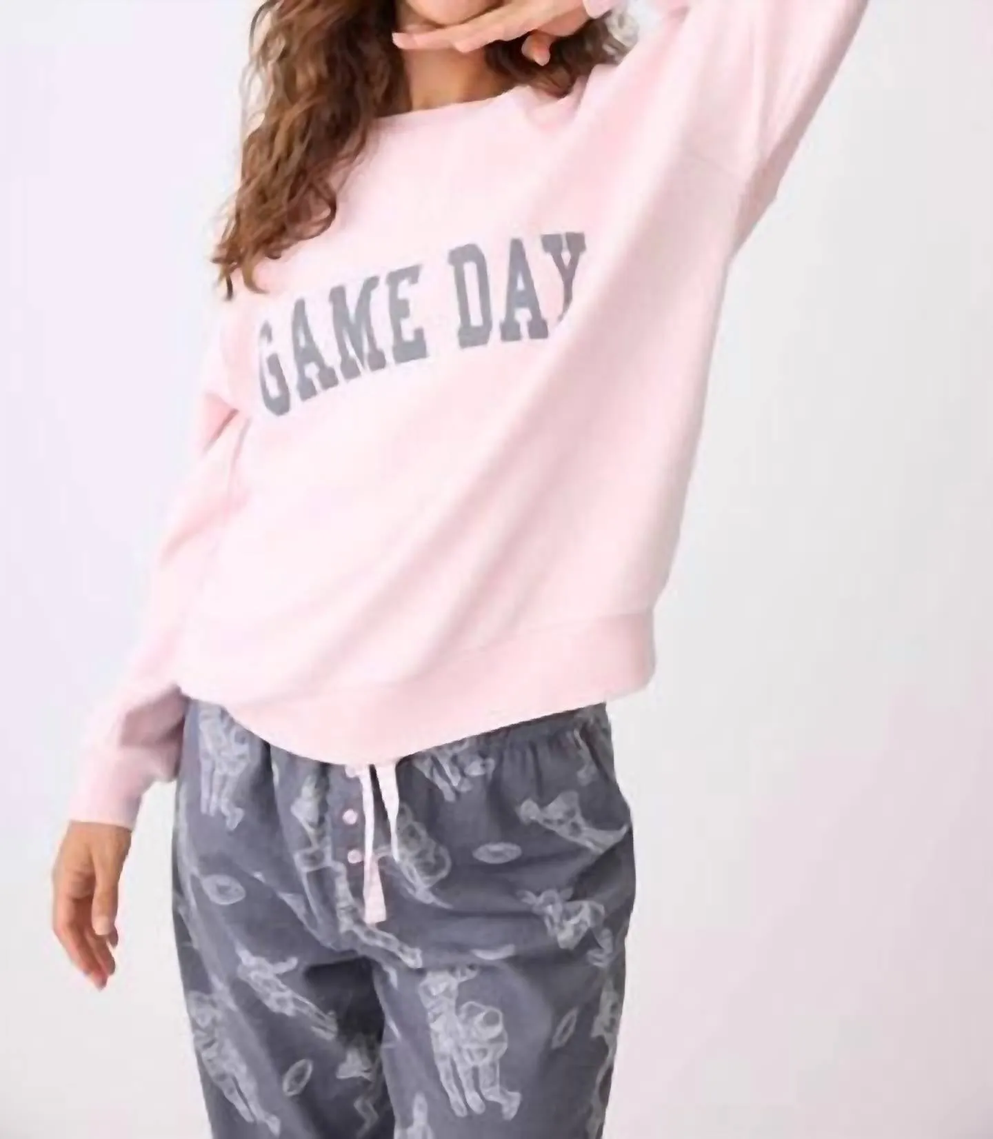 Game Day Sweater In Pink