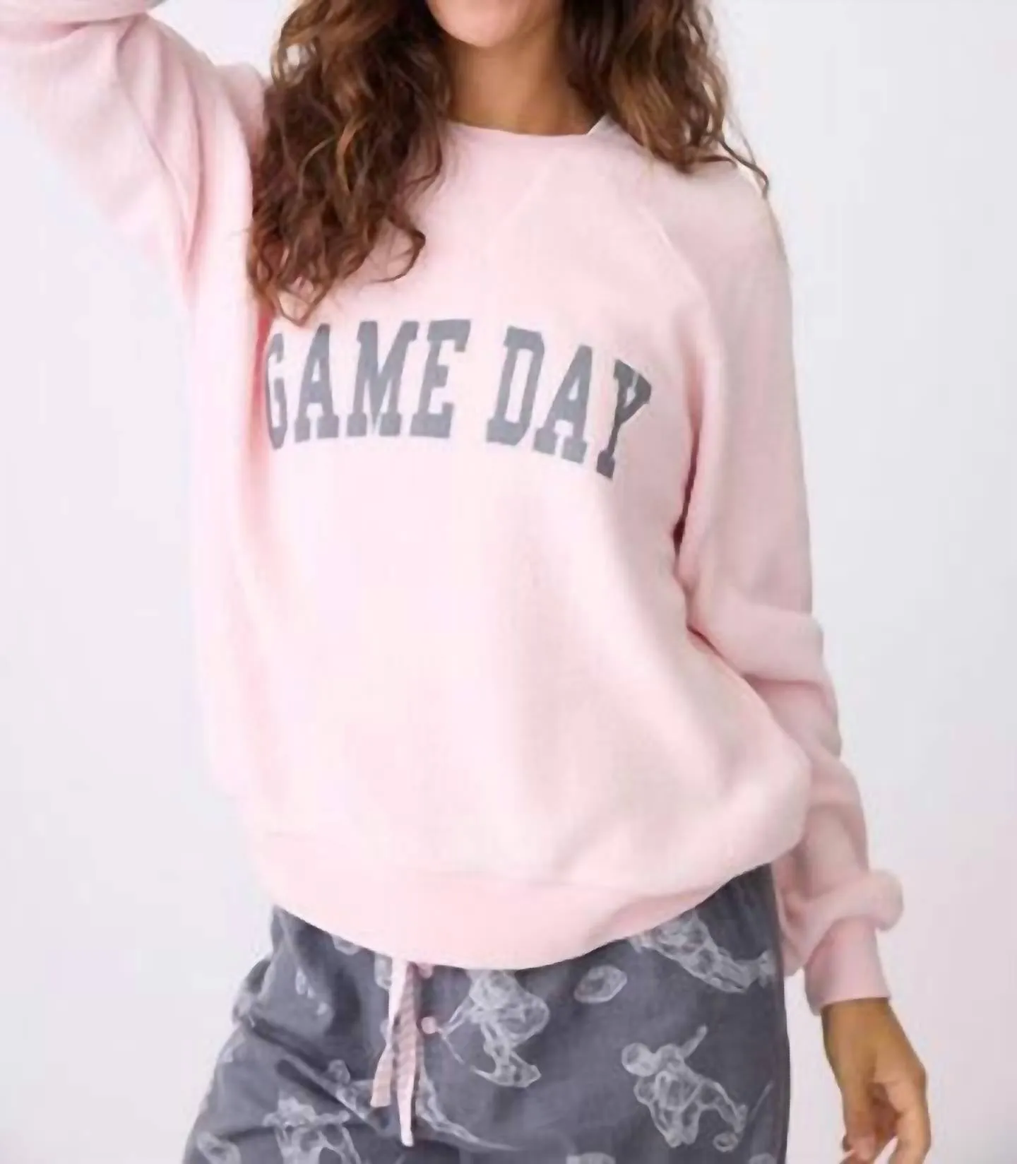Game Day Sweater In Pink