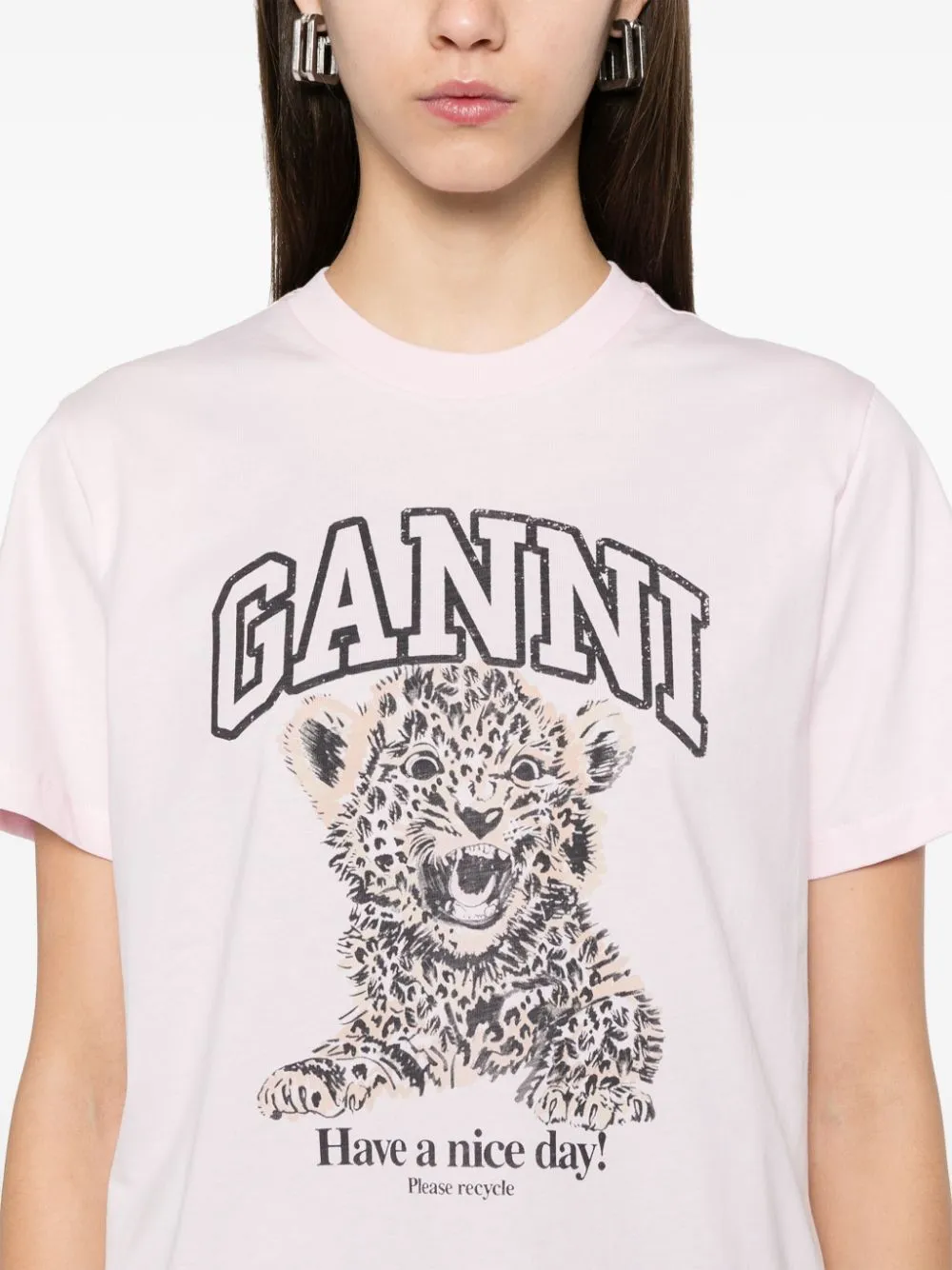 Ganni Women's T-Shirts And Polos pink