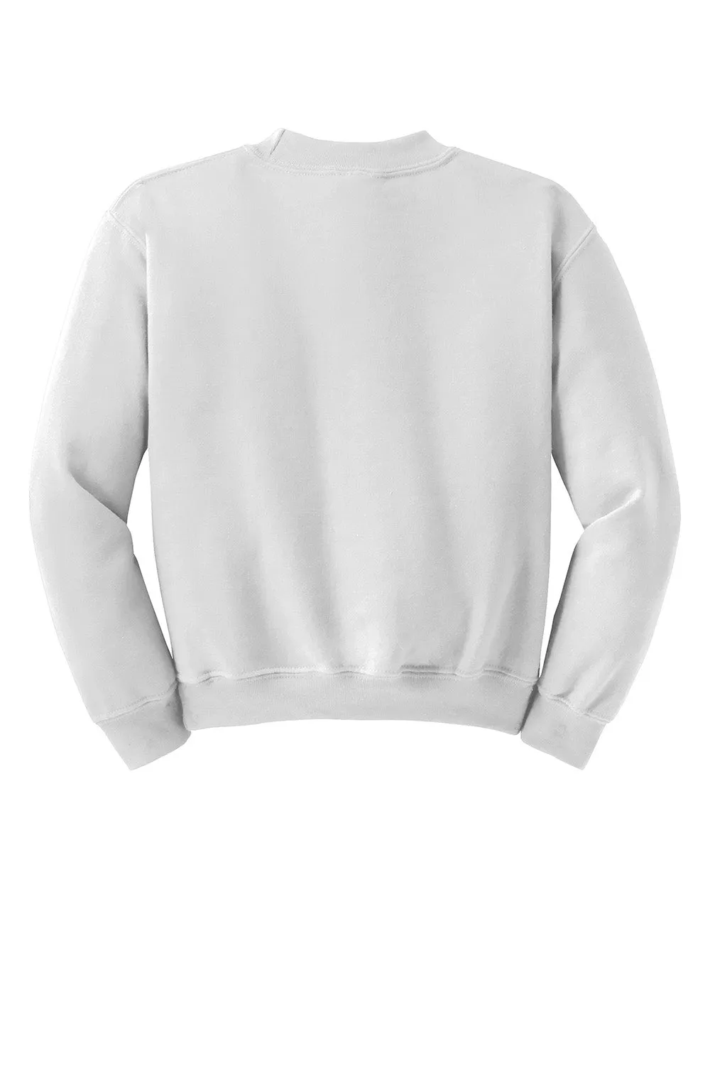 Gildan Youth Pill Resistant Fleece Crewneck Sweatshirt - White