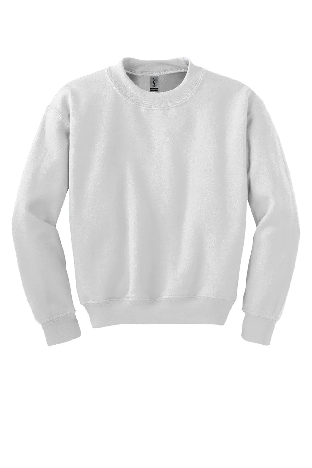 Gildan Youth Pill Resistant Fleece Crewneck Sweatshirt - White