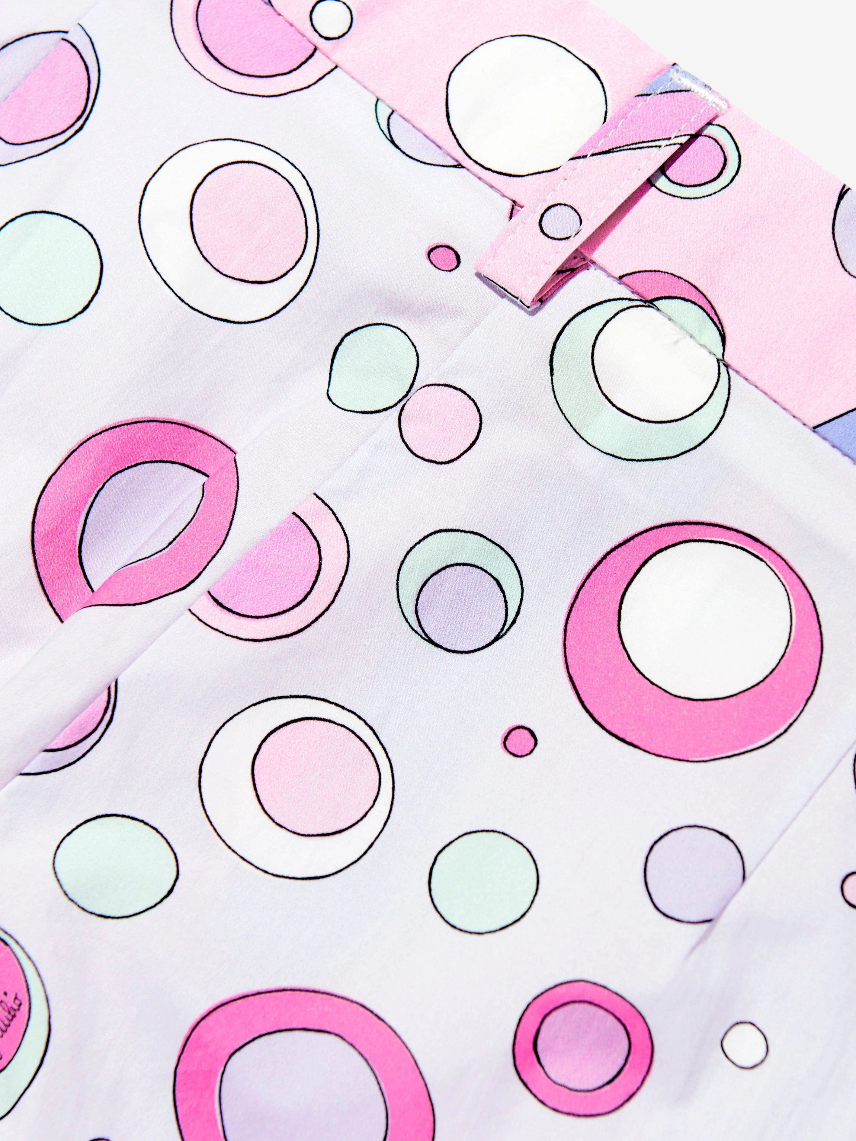 Girls Cotton Fontane Print Trousers in Pink