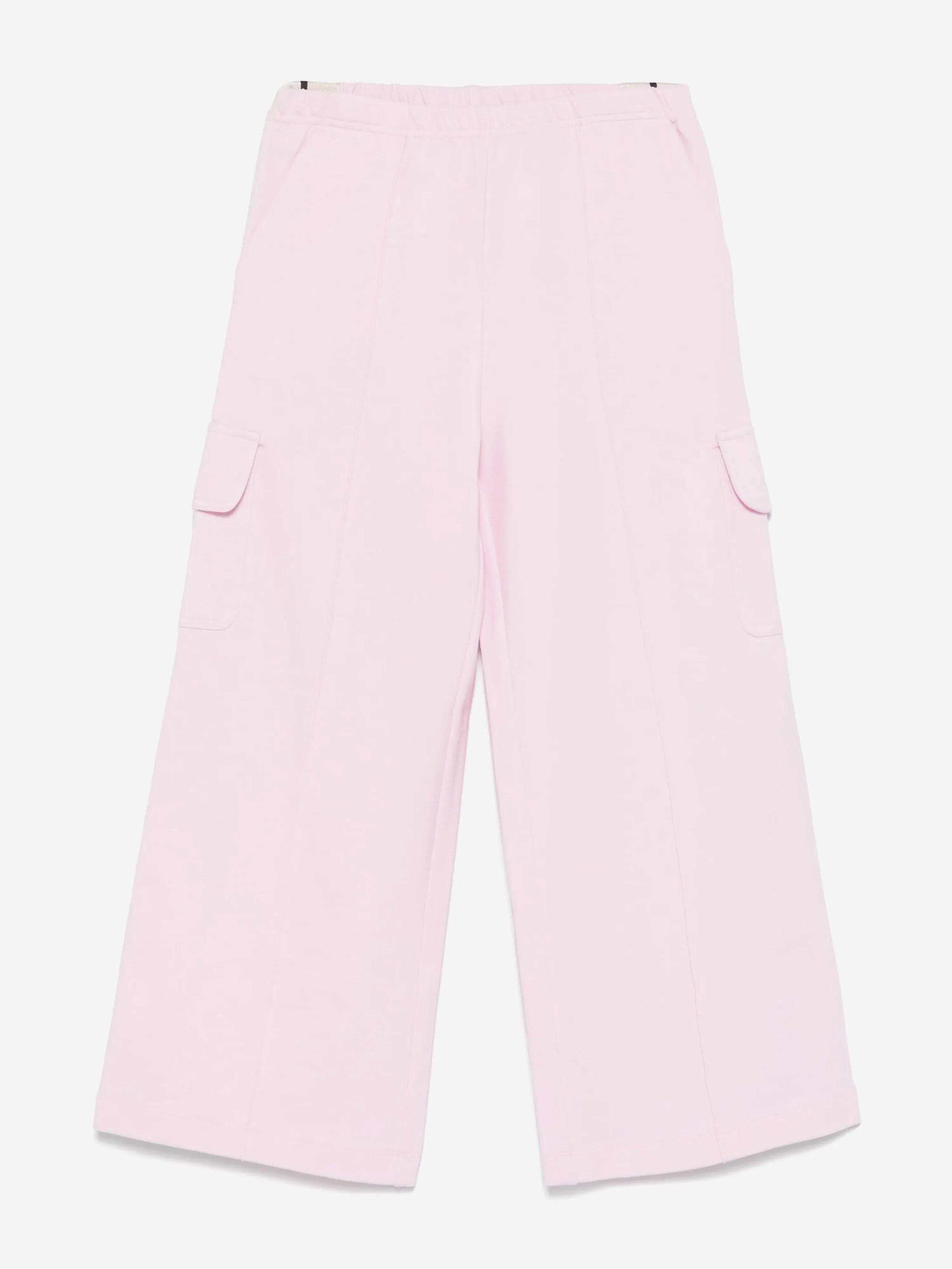 Girls New Track Wide Cargo Pants in Pink