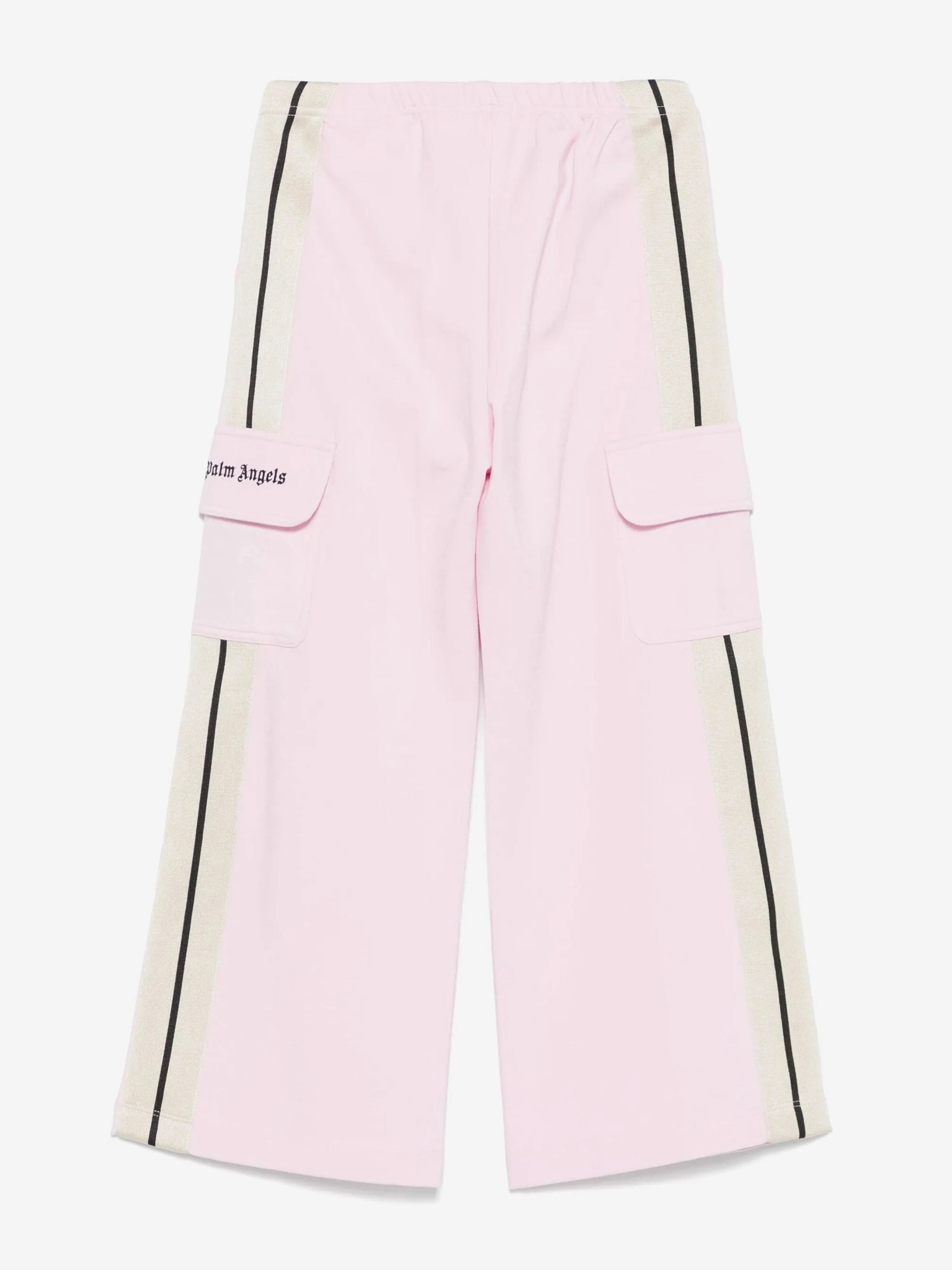 Girls New Track Wide Cargo Pants in Pink