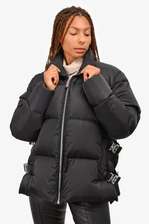 Givenchy Black 4G Buckle Puffer Jacket Size 52 Mens