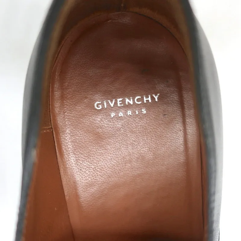 Givenchy Chain-Wrapped Derby Oxfords Black Leather Size 37 Laceless Loafers