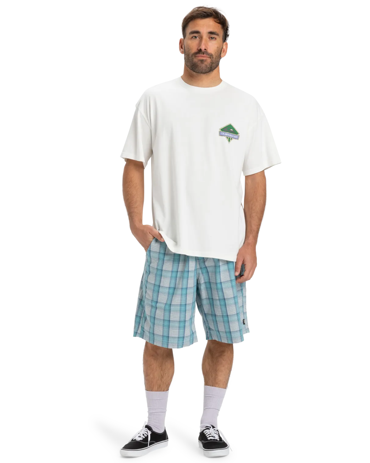Global Heat Crystal Jet T-Shirt in Snow White
