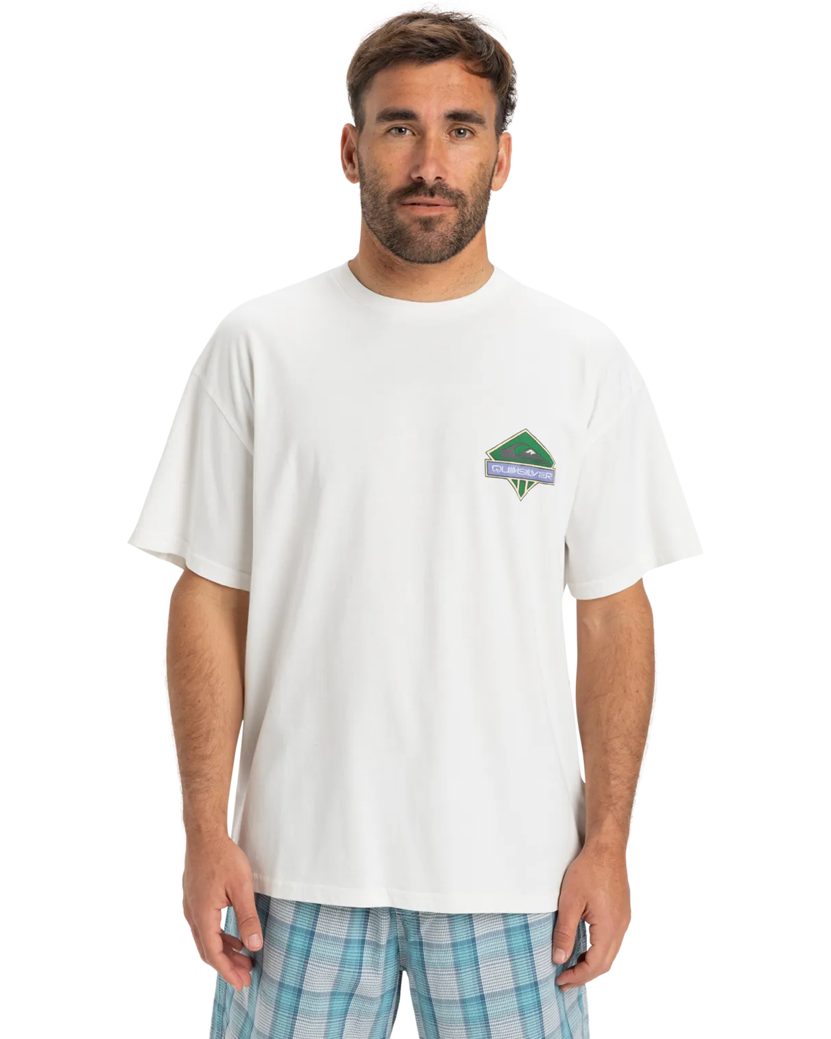 Global Heat Crystal Jet T-Shirt in Snow White