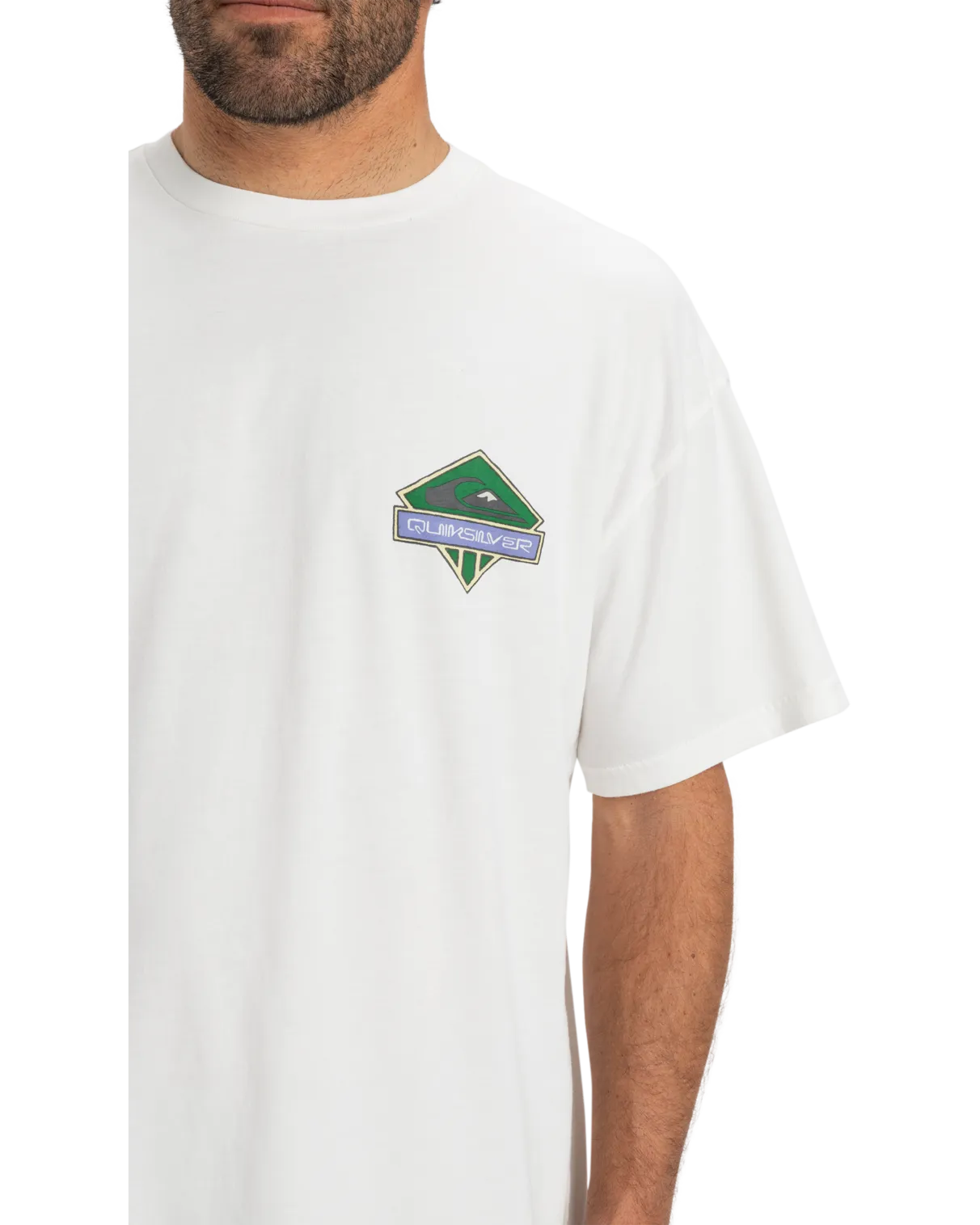 Global Heat Crystal Jet T-Shirt in Snow White