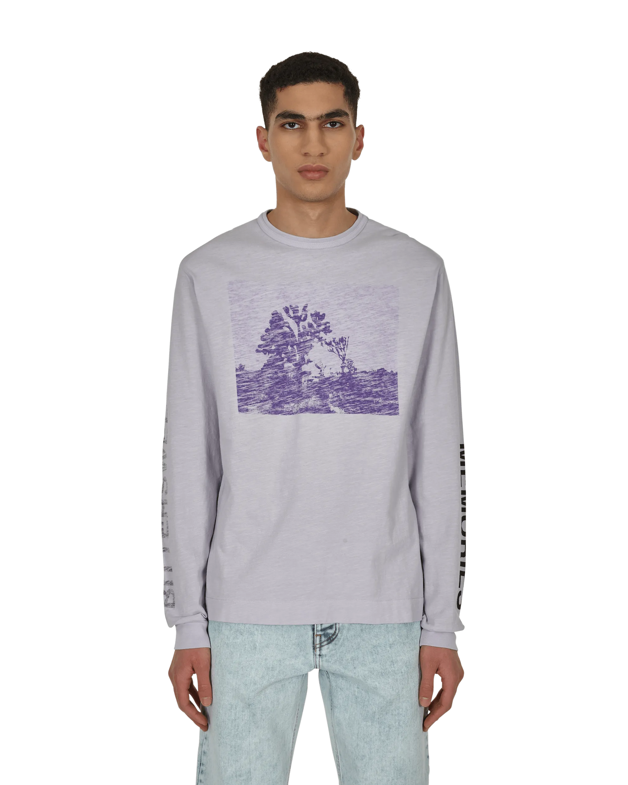 Graphic Longsleeve T-Shirt Purple