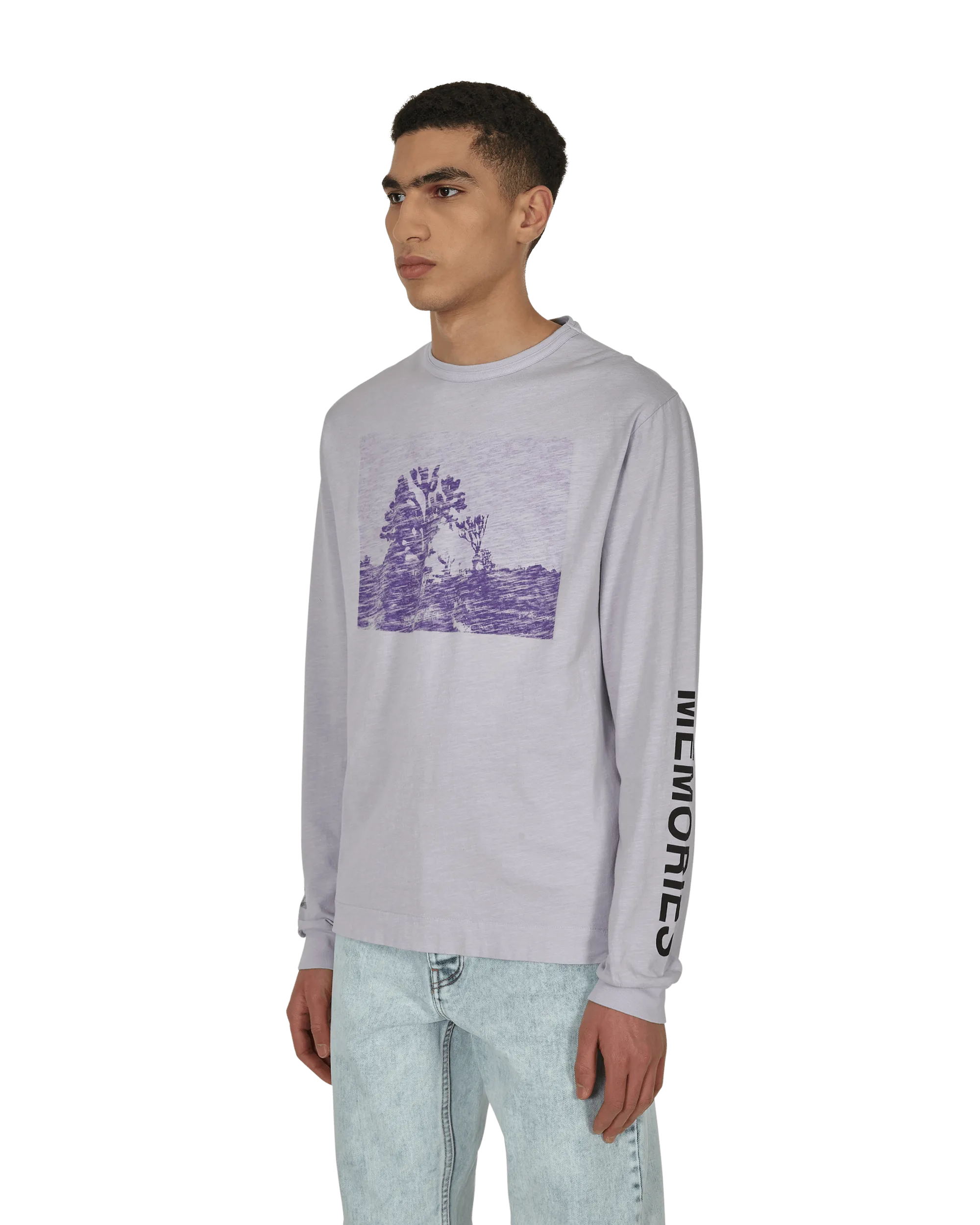 Graphic Longsleeve T-Shirt Purple