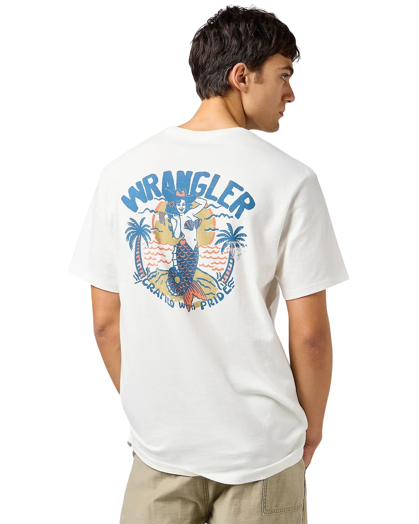 Graphic T-Shirt in Worn White