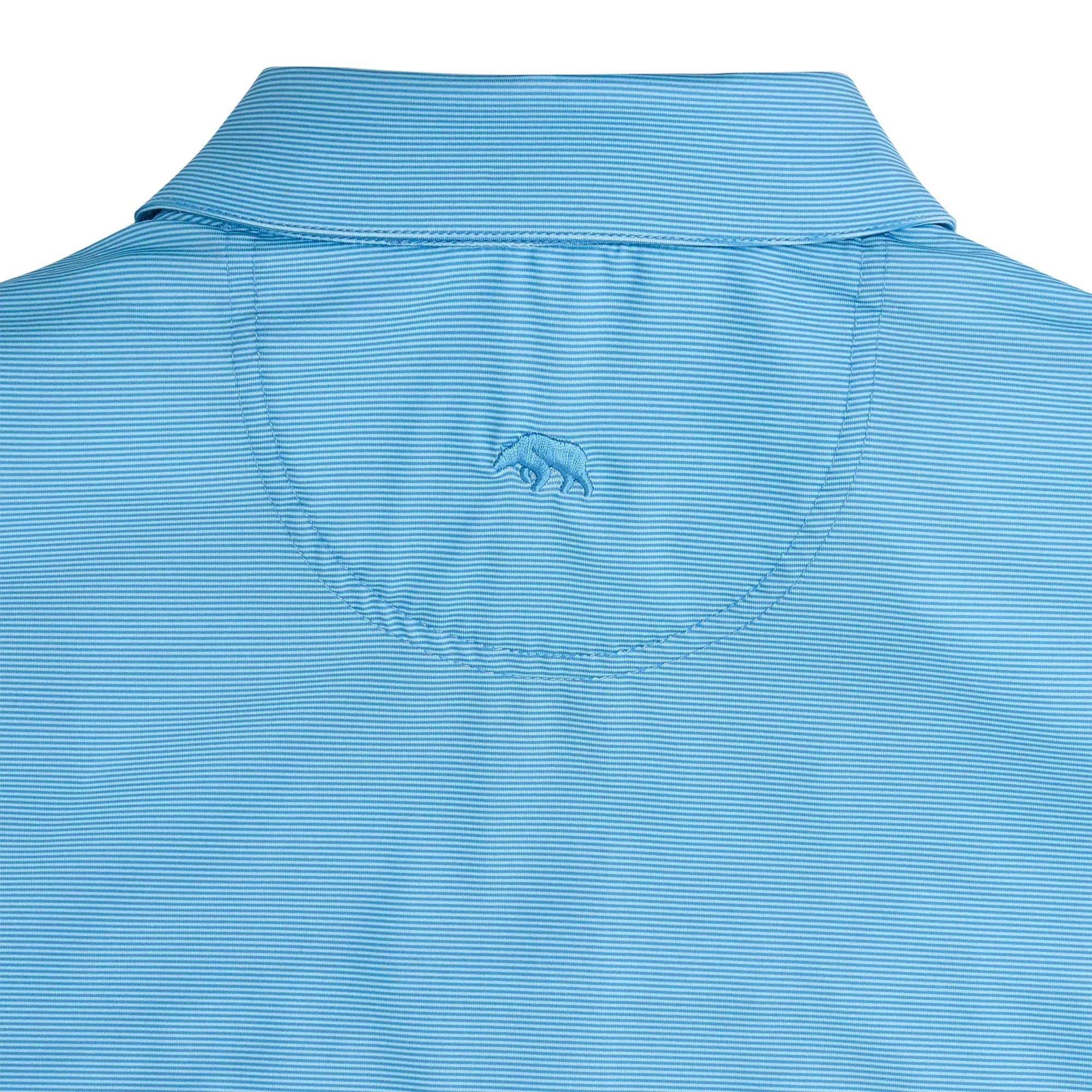 Hairline Stripe Performance Polo - Riviera
