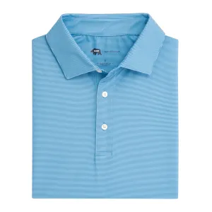 Hairline Stripe Performance Polo - Riviera