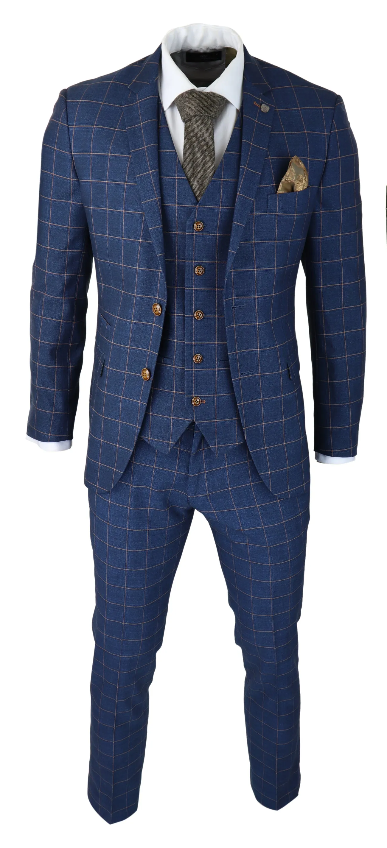 Hamleys 3 Piece Blue Check Suit