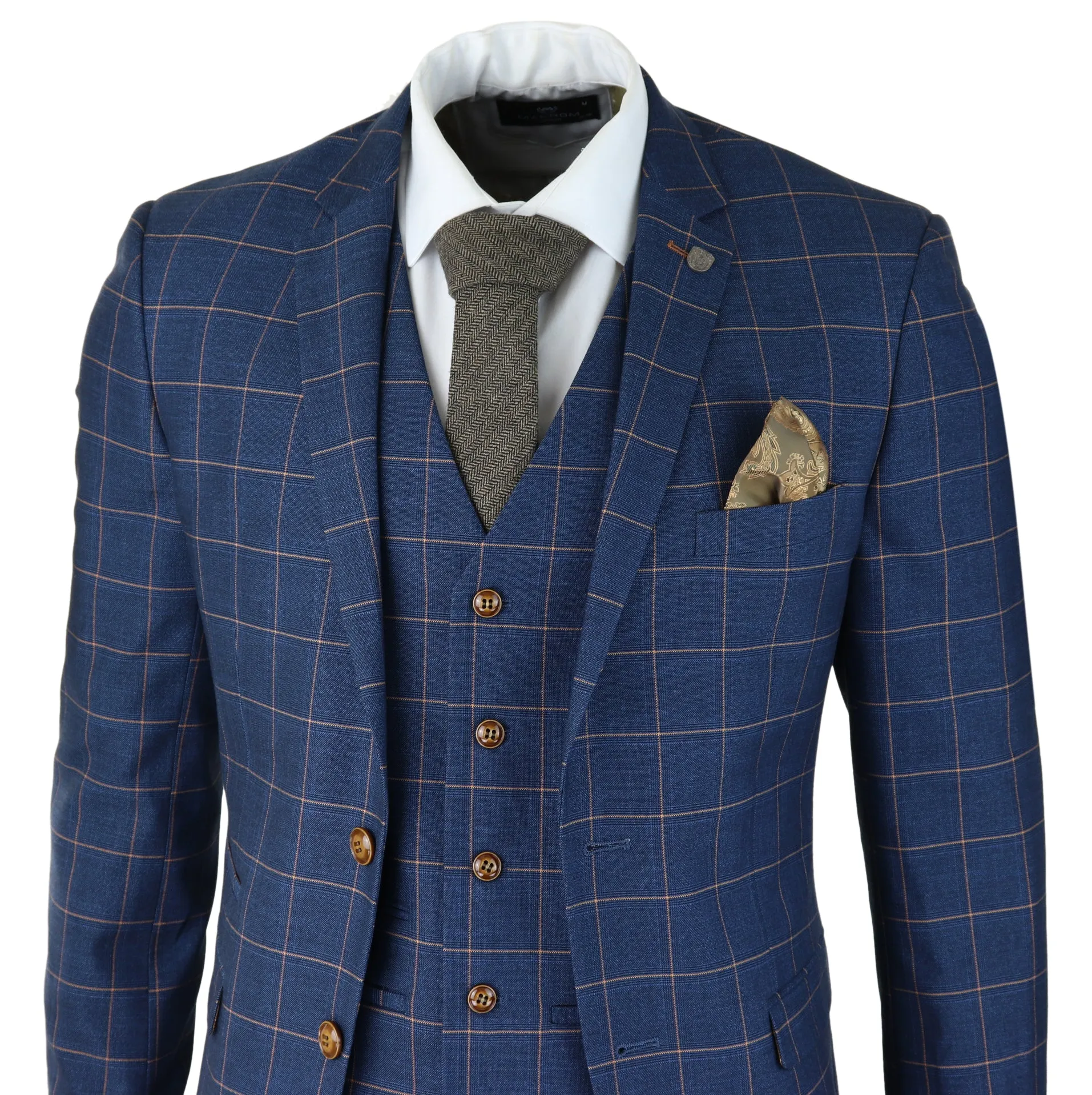 Hamleys 3 Piece Blue Check Suit