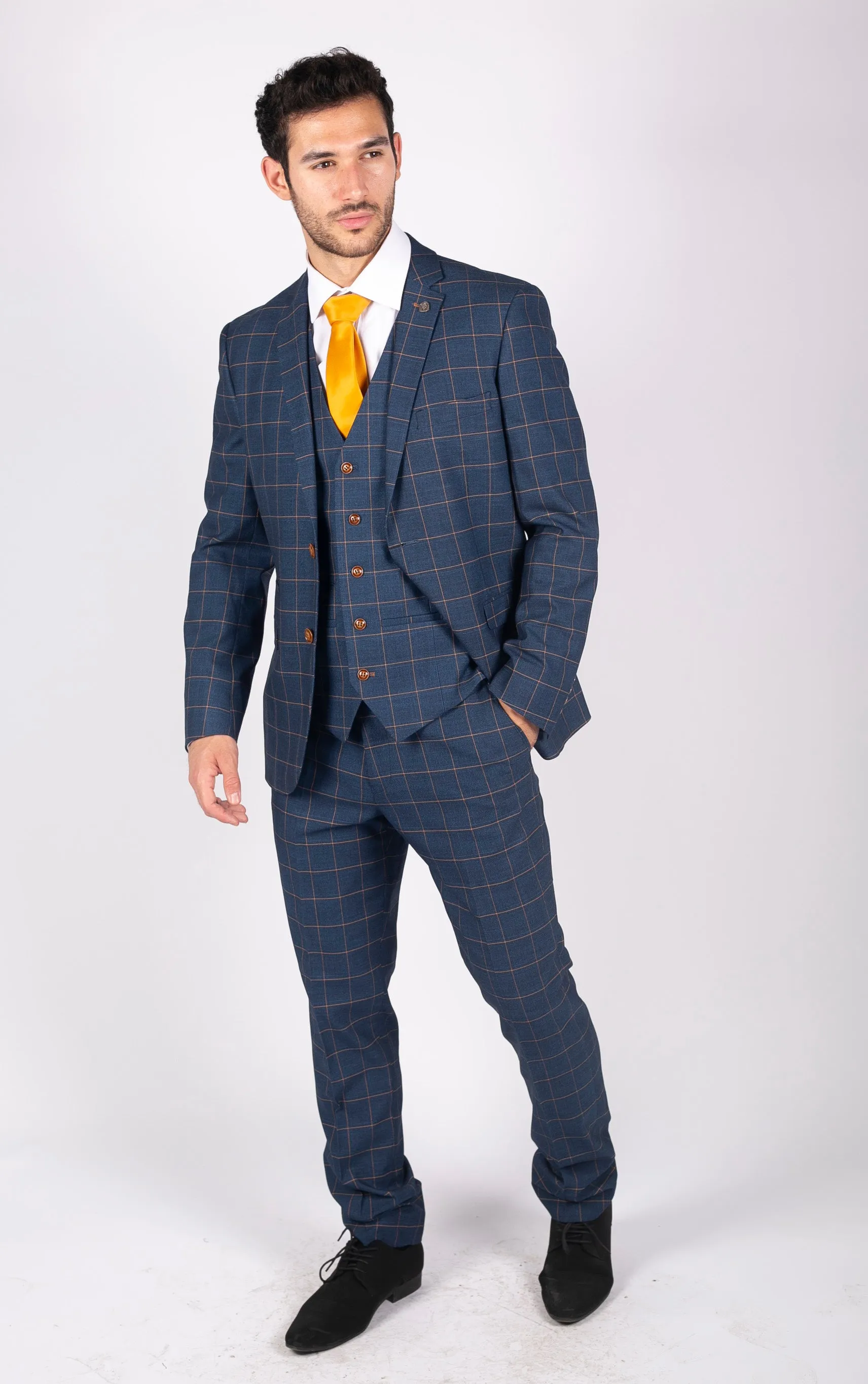 Hamleys 3 Piece Blue Check Suit