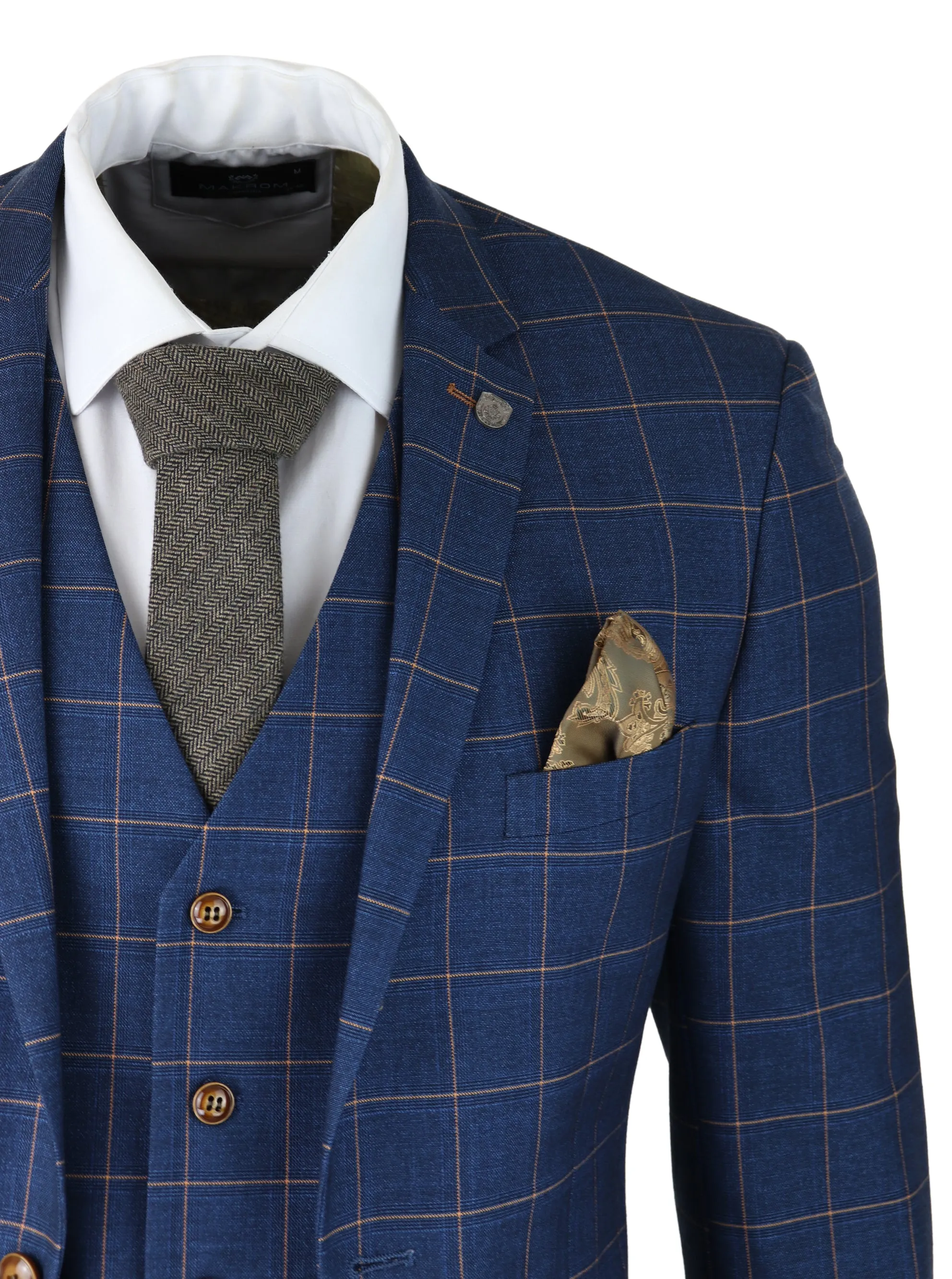 Hamleys 3 Piece Blue Check Suit