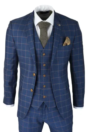Hamleys 3 Piece Blue Check Suit