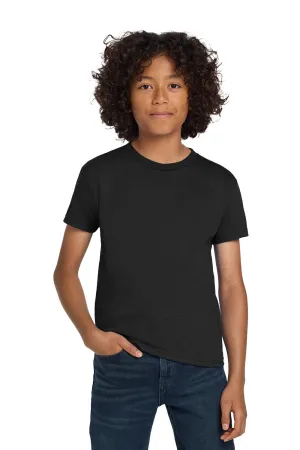 Hanes Youth ComfortSoft Short Sleeve Crewneck T-Shirt - Black