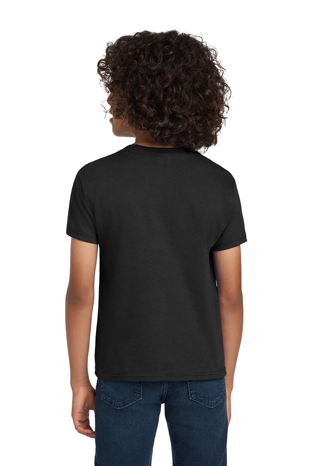 Hanes Youth ComfortSoft Short Sleeve Crewneck T-Shirt - Black