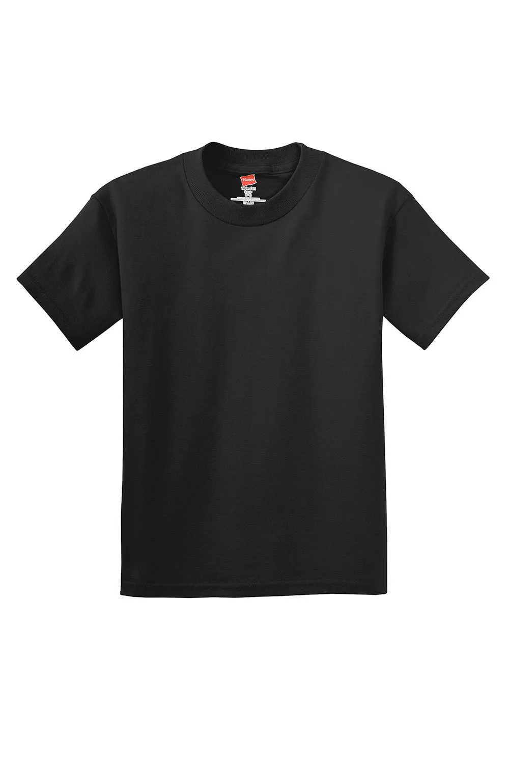 Hanes Youth ComfortSoft Short Sleeve Crewneck T-Shirt - Black