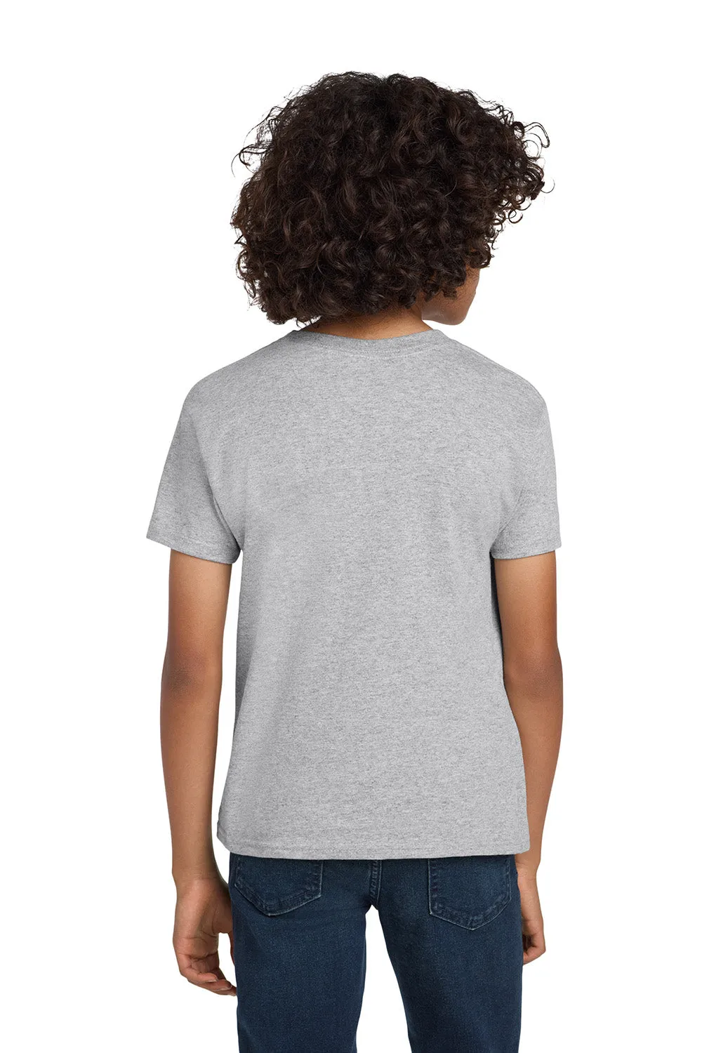 Hanes Youth ComfortSoft Short Sleeve Crewneck T-Shirt - Light Steel Grey