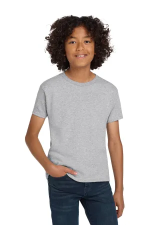 Hanes Youth ComfortSoft Short Sleeve Crewneck T-Shirt - Light Steel Grey