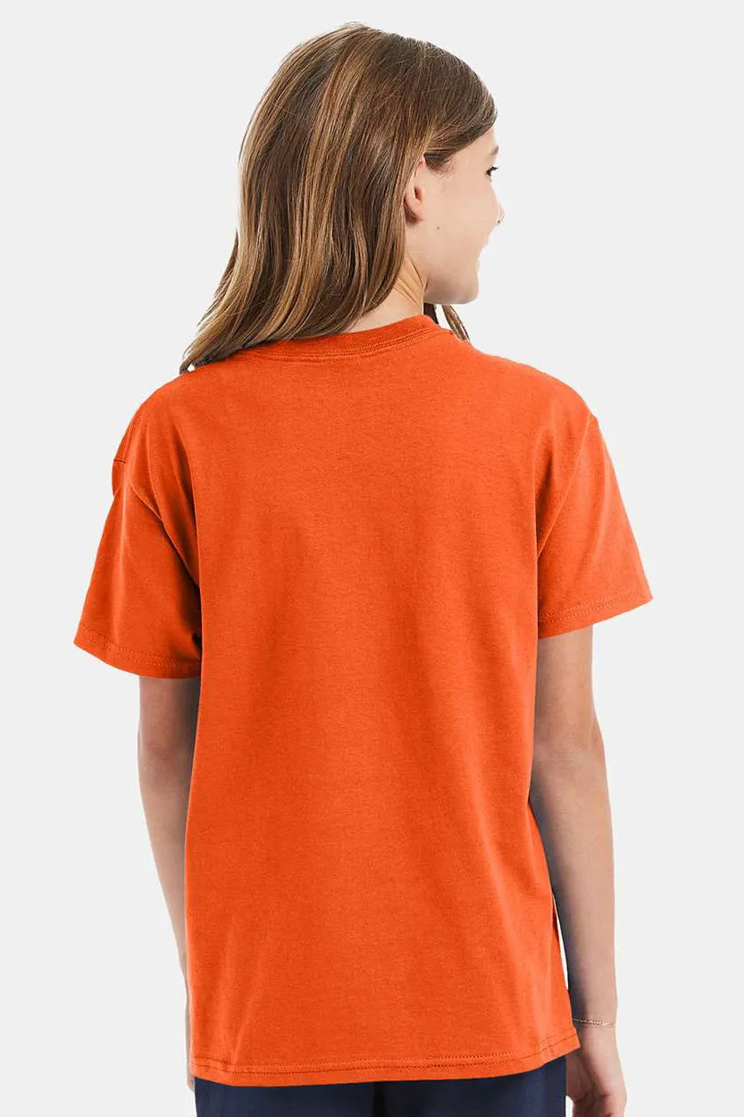 Hanes Youth ComfortSoft Short Sleeve Crewneck T-Shirt - Orange