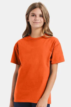 Hanes Youth ComfortSoft Short Sleeve Crewneck T-Shirt - Orange