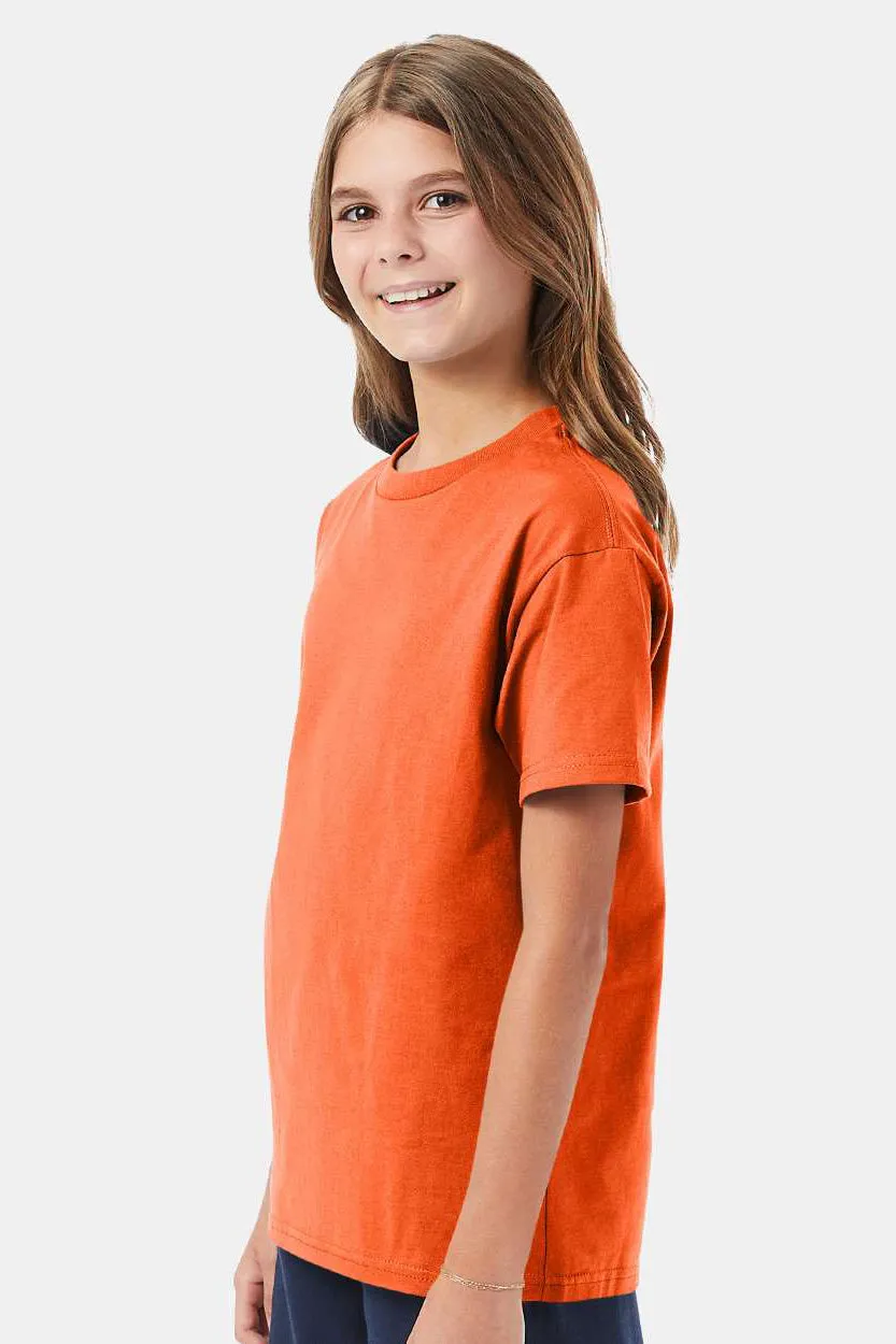 Hanes Youth ComfortSoft Short Sleeve Crewneck T-Shirt - Orange