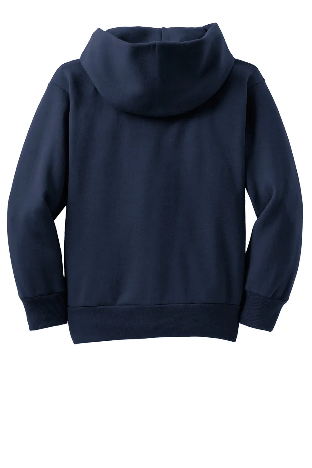 Hanes Youth EcoSmart Print Pro XP Pill Resistant Hooded Sweatshirt Hoodie w/ Pouch Pocket - Navy Blue
