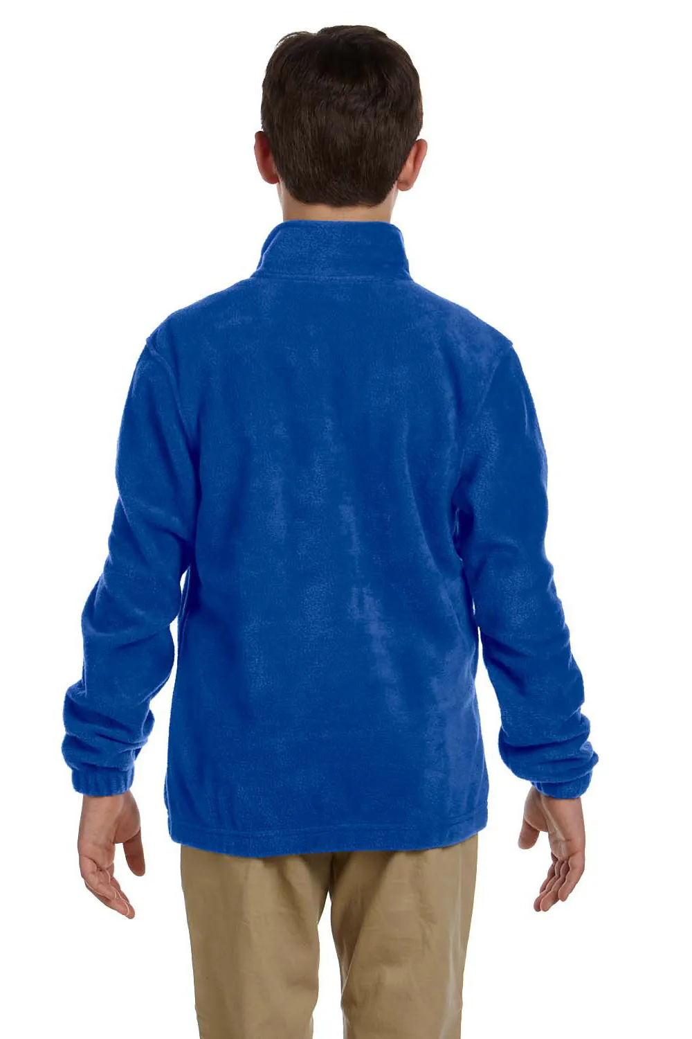 Harriton Youth Pill Resistant Fleece Full Zip Jacket - True Royal Blue