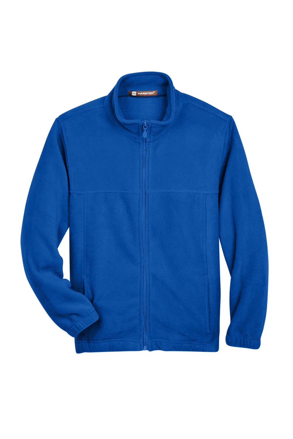 Harriton Youth Pill Resistant Fleece Full Zip Jacket - True Royal Blue
