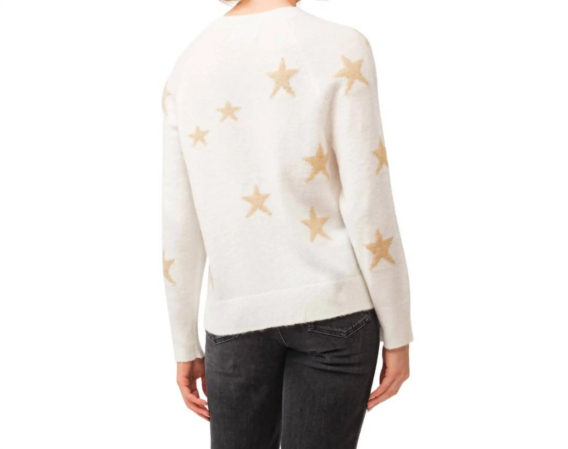 Hastad Sweater Top In Antique White